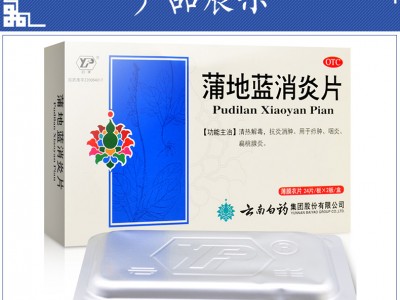 云南白藥 云豐 蒲地藍消炎片 0.3g48片（消腫 咽炎 扁桃腺炎）圖2